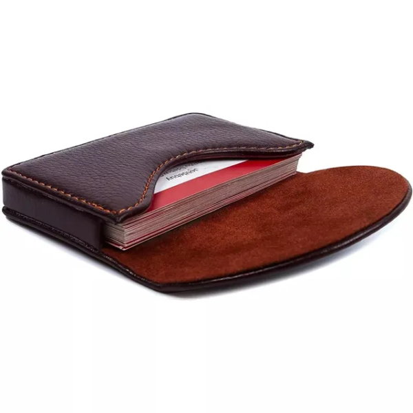 Business Card Holder Leather Business Card Case Pocket Credit Card Holders Slim Name Card Holder - Image 6