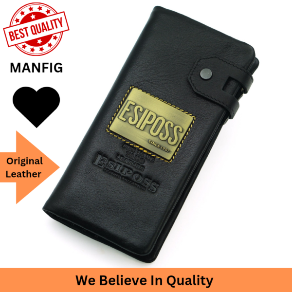 Manfig Esiposs long Wallet - Leather Wallet For Men - Image 2