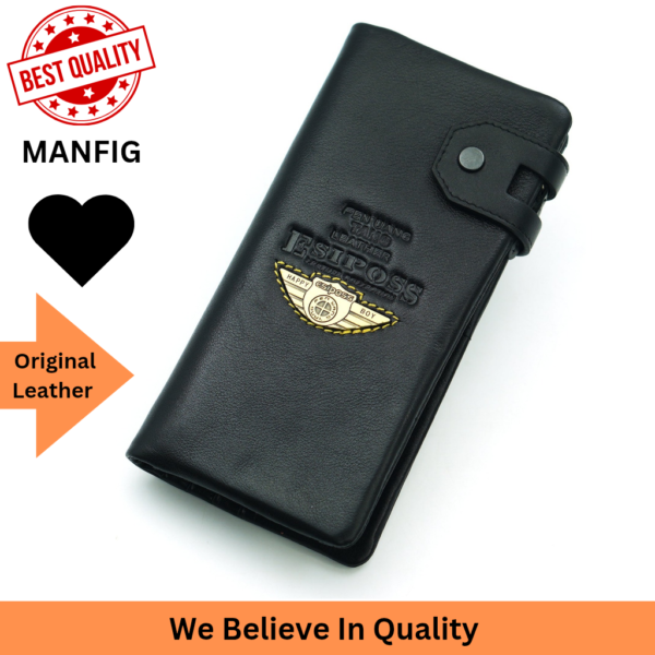 Manfig Esiposs long Wallet - Leather Wallet For Men - Image 4